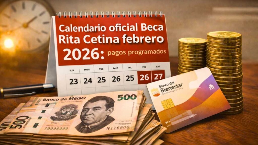 Calendario oficial Beca Rita Cetina febrero 2026: pagos programados del 23 al 27
