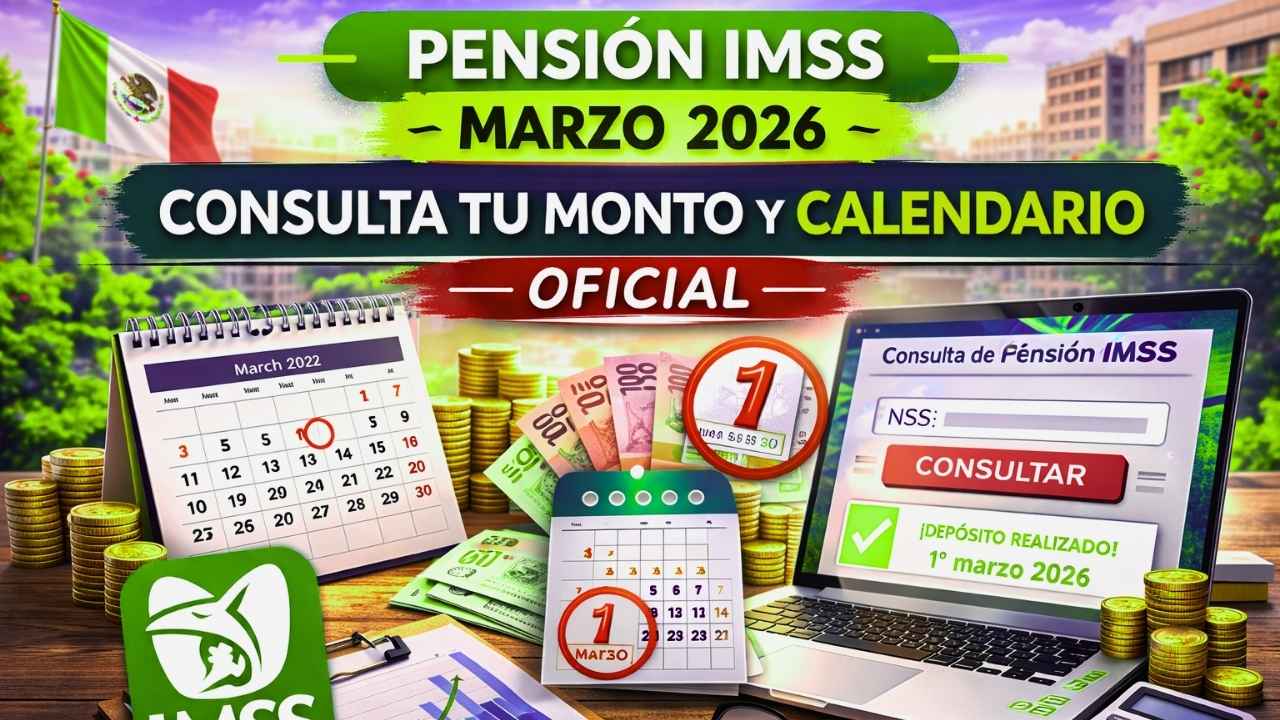 Pensión IMSS marzo 2026: consulta tu monto y calendario oficial