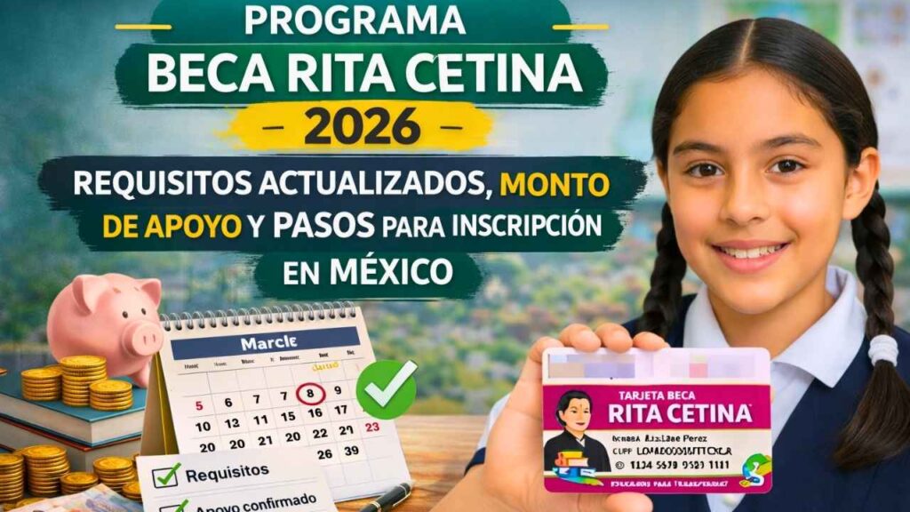 Programa Beca Rita Cetina 2026: requisitos actualizados, monto de apoyo y pasos para inscripción en México