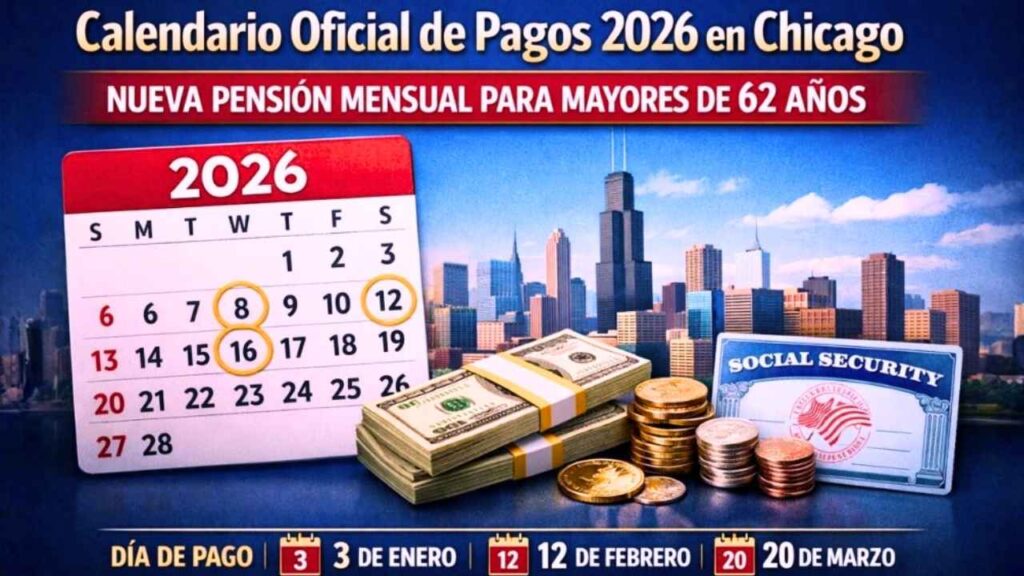 Chicago marzo 2026: nueva pensión para mayores de 62 años, fechas confirmadas