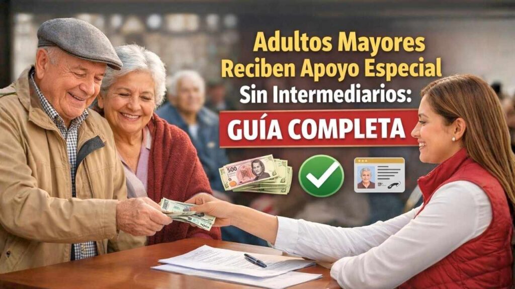 Apoyo económico 2026: adultos mayores cobran sin intermediarios, calendario oficial